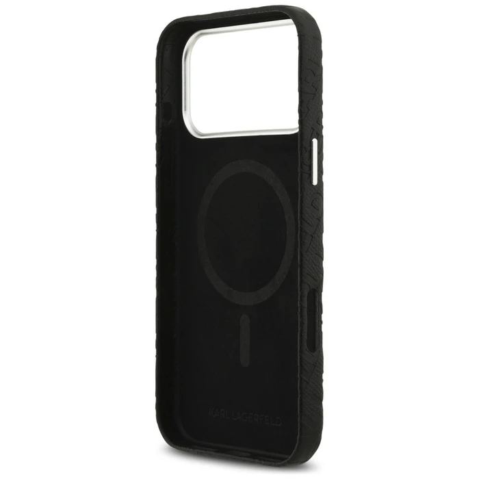 Karl Lagerfeld FW Stamped Karl MagSafe Apple iPhone 17 Pro Max black