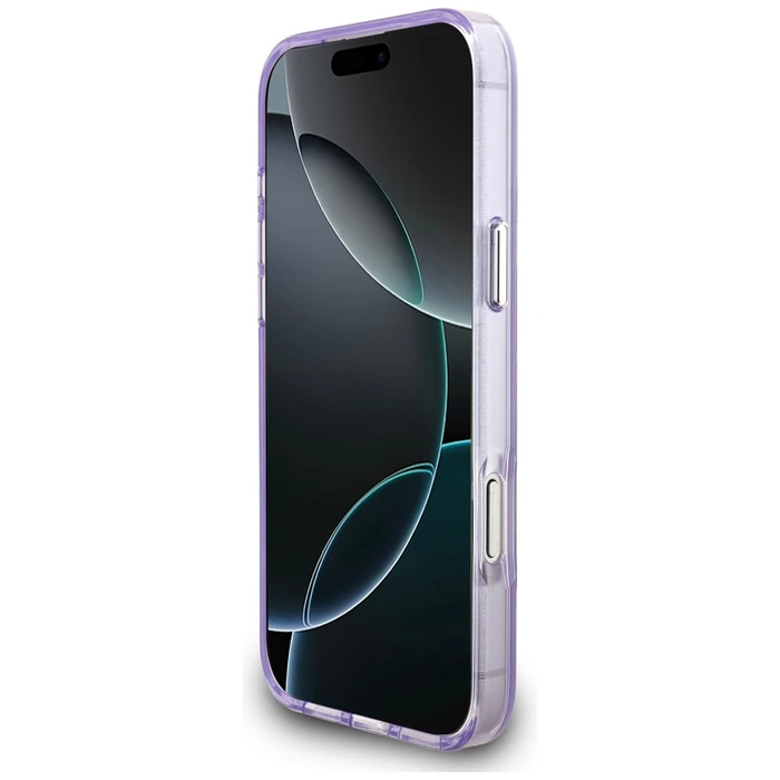 Karl Lagerfeld IML Aquarelle Karl & Choupette & Logo MagSafe Apple iPhone 17 Pro Max purple