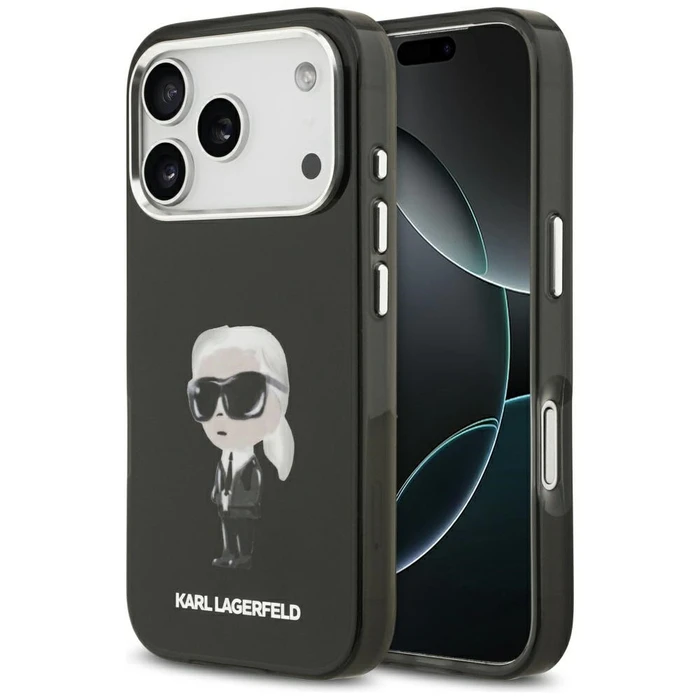 Karl Lagerfeld IML Aquarelle Karl & Logo MagSafe Apple iPhone 17 Pro black