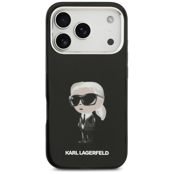 Karl Lagerfeld IML Aquarelle Karl & Logo MagSafe Apple iPhone 17 Pro black