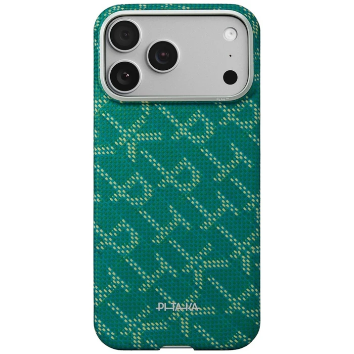 PITAKA Ultra-Slim Monogram MagSafe Apple iPhone 17 Pro gold green
