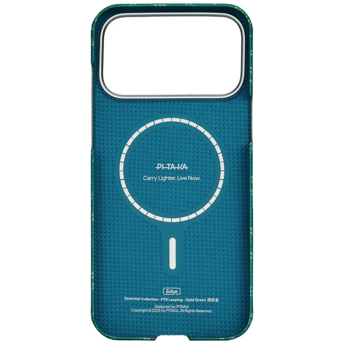 PITAKA Ultra-Slim Monogram MagSafe Apple iPhone 17 Pro gold green