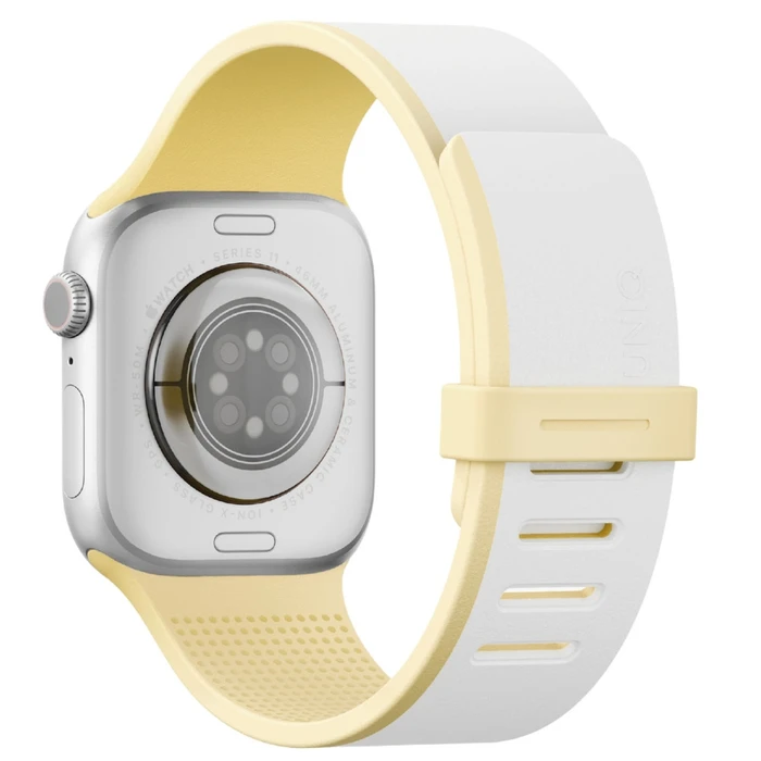 UNIQ Revix IV Premium Apple Watch 42/41/40mm Edition Reversible Magnetic white-yellow