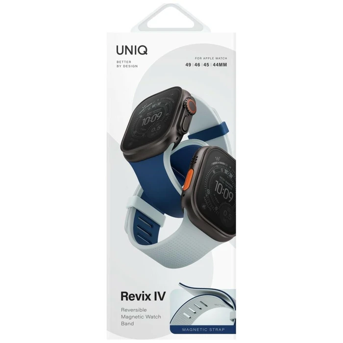 UNIQ Revix IV Premium Apple Watch 49/46/45/44mm Edition Reversible Magnetic navy blue