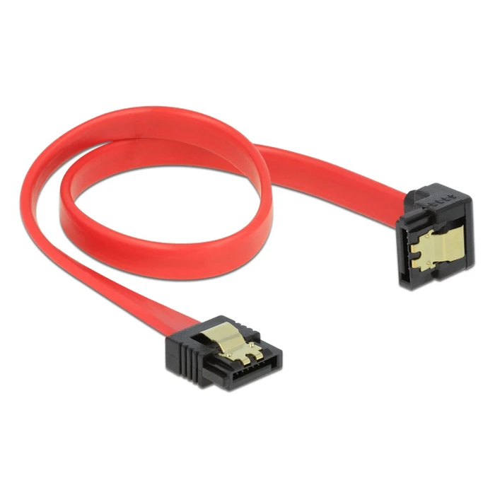 Καλώδιο SATA Delock 83978, γωνιακό, 6Gb/s, 30cm, κόκκινο