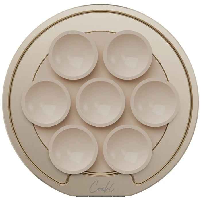 UNIQ Coehl Luna magnetic holder with a mirror and suction cup sandy color