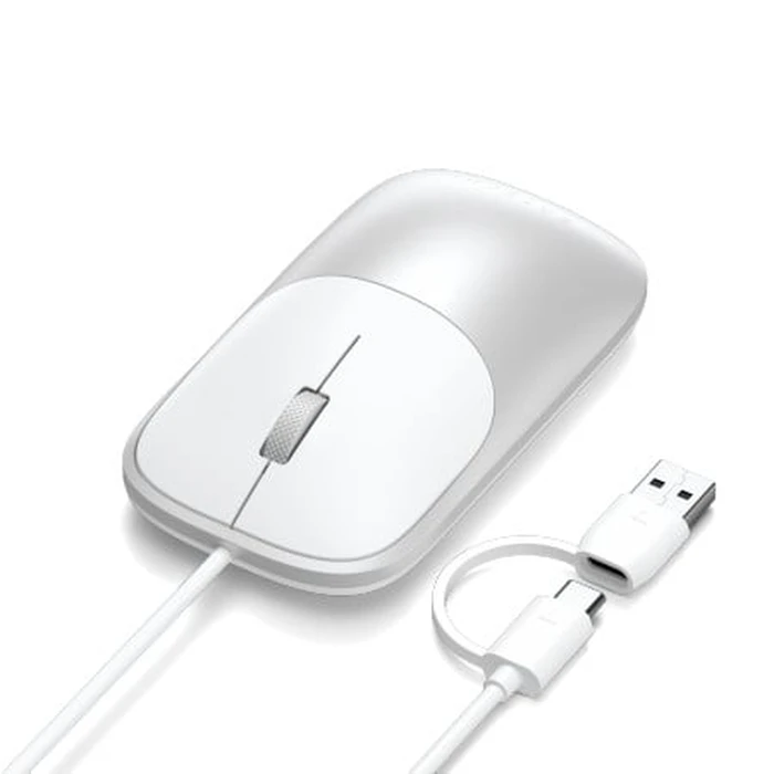 Satechi Slim LX Wired Mouse USB-A / USB-C (silver)