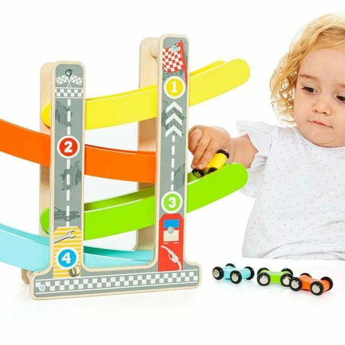 Ξύλινη Πίστα με Ράμπες για Αυτοκίνητα Moltο