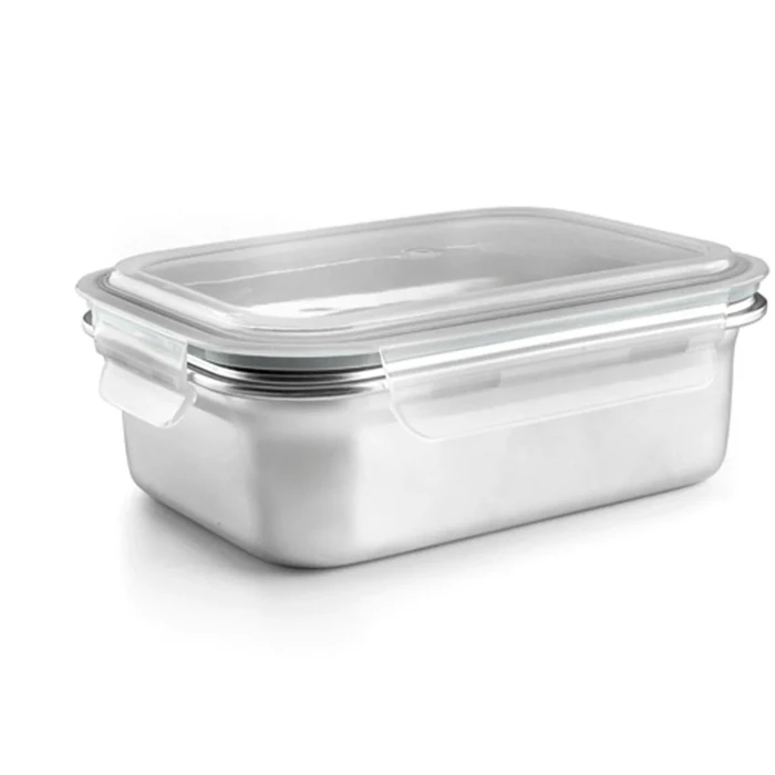 Ibili Lunch Box 669312 Stainless Steel Rectangular 1.2 L