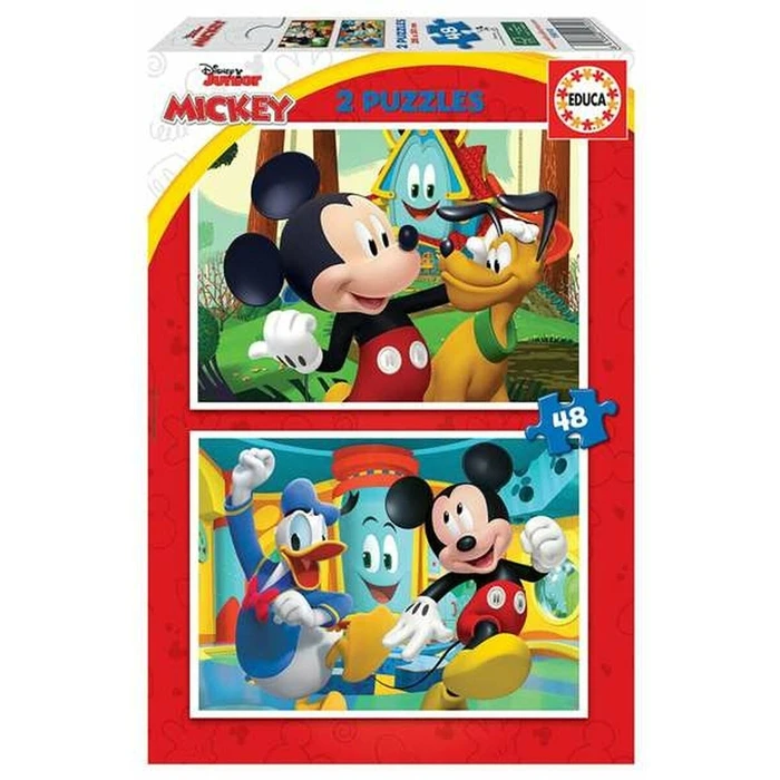 Παζλ Educa Mickey Mouse Fun House 2 x 48