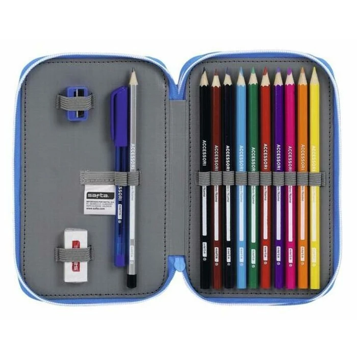 Κασετίνα για τα Μολύβια RCD Espanyol Μπλε Λευκό 12.5 x 19.5 x 4 cm (28 Τεμάχια)