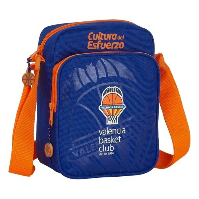 Τσάντες Ώμου Valencia Basket M672 Μπλε Πορτοκαλί 16 x 22 x 6 cm