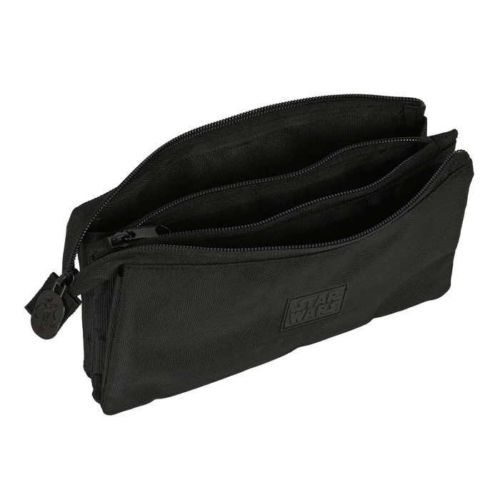 Τριπλή Κασετίνα The Mandalorian Μαύρο (22 x 12 x 3 cm)