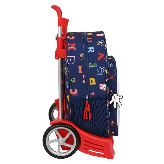 Σχολική Τσάντα με Ρόδες Mickey Mouse Clubhouse Only one Ναυτικό Μπλε 33 x 42 x 14 cm