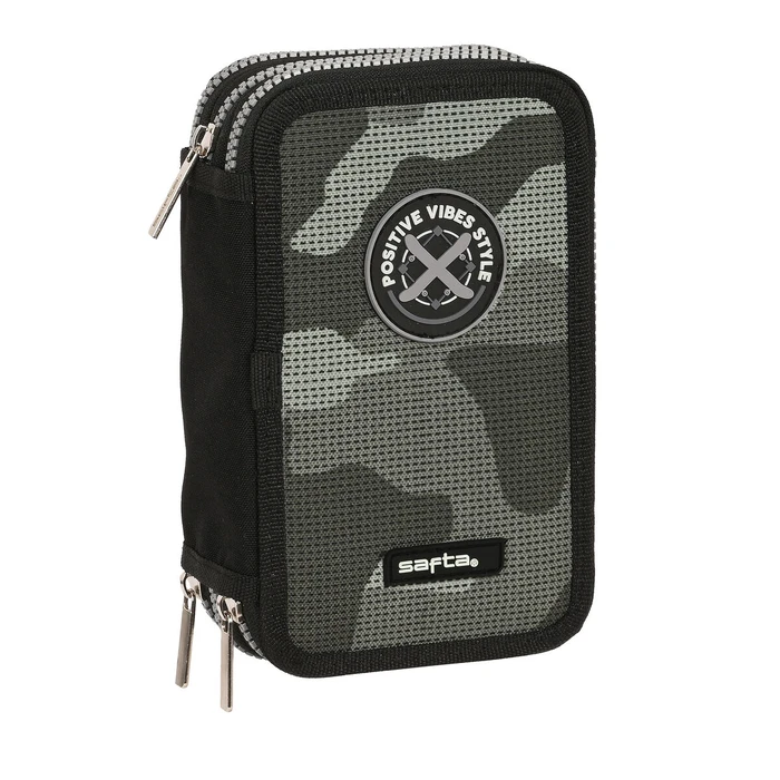 Κασετίνα με Aξεσουάρ Safta Stone Μαύρο 12.5 x 19.5 x 5.5 cm 36 Τεμάχια