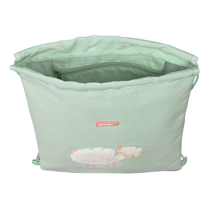 Σχολική Τσάντα με Σχοινιά Safta Ovejita Πράσινο (26 x 34 x 1 cm)