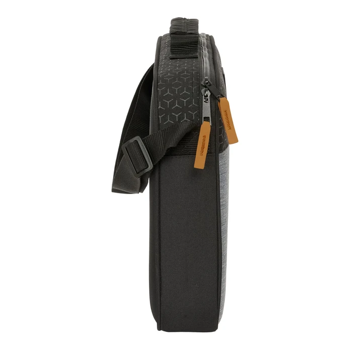 Σχολική Τσάντα BlackFit8 Old school Μαύρο Γκρι 38 x 28 x 6 cm