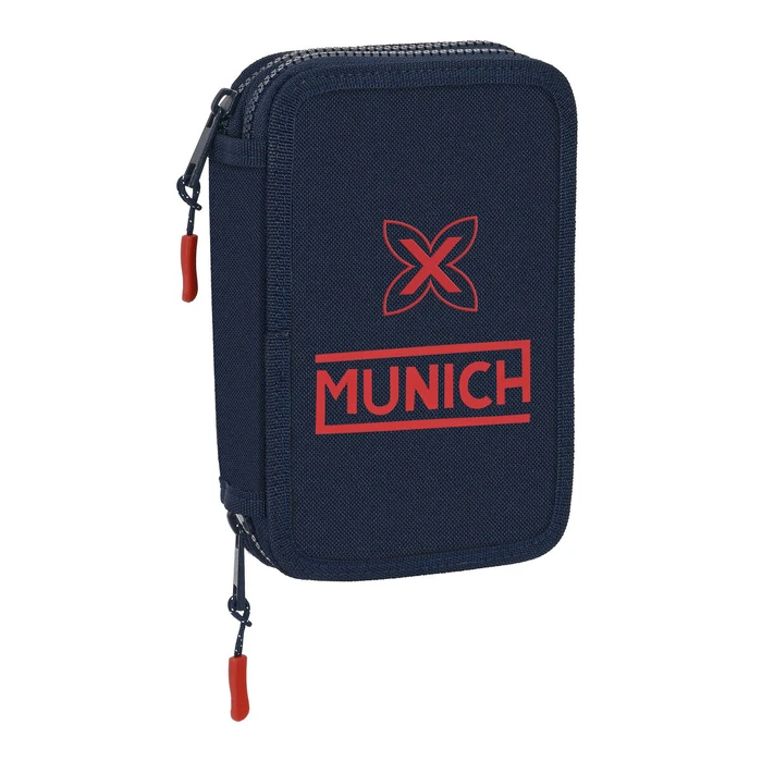 Κασετίνα για τα Μολύβια Munich Flash Ναυτικό Μπλε 12.5 x 19.5 x 4 cm (28 Τεμάχια)