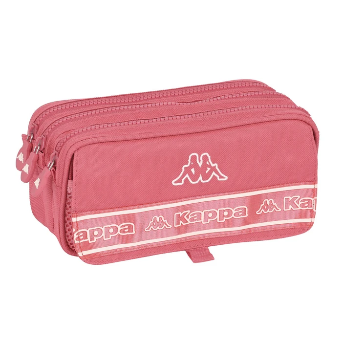 Τριπλή Κασετίνα Kappa Marsala 21,5 x 10 x 8 cm