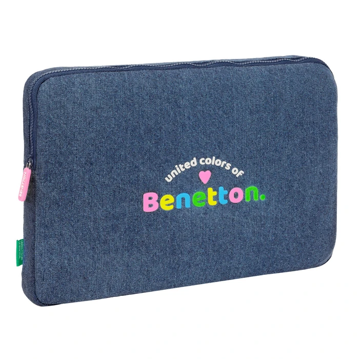 Κάλυμμα για Laptop Benetton Denim Μπλε 15,6'' 39,5 x 27,5 x 3,5 cm