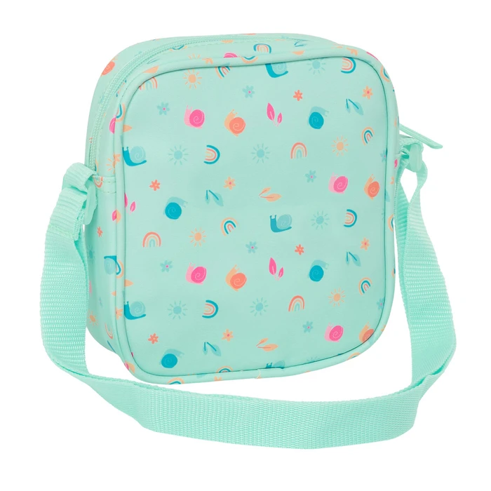 Τσάντα Ώμου Safta Μπαμπού Τυρκουάζ 16 x 18 x 4 cm