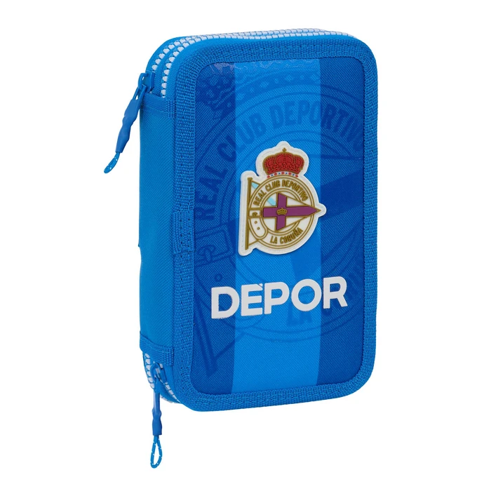 Κασετίνα για τα Μολύβια R. C. Deportivo de La Coru?a Μπλε 12.5 x 19.5 x 4 cm (28 Τεμάχια)