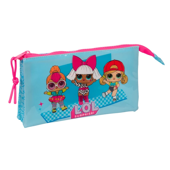 Διπλή Κασετίνα LOL Surprise! Divas Μπλε 22 x 12 x 3 cm