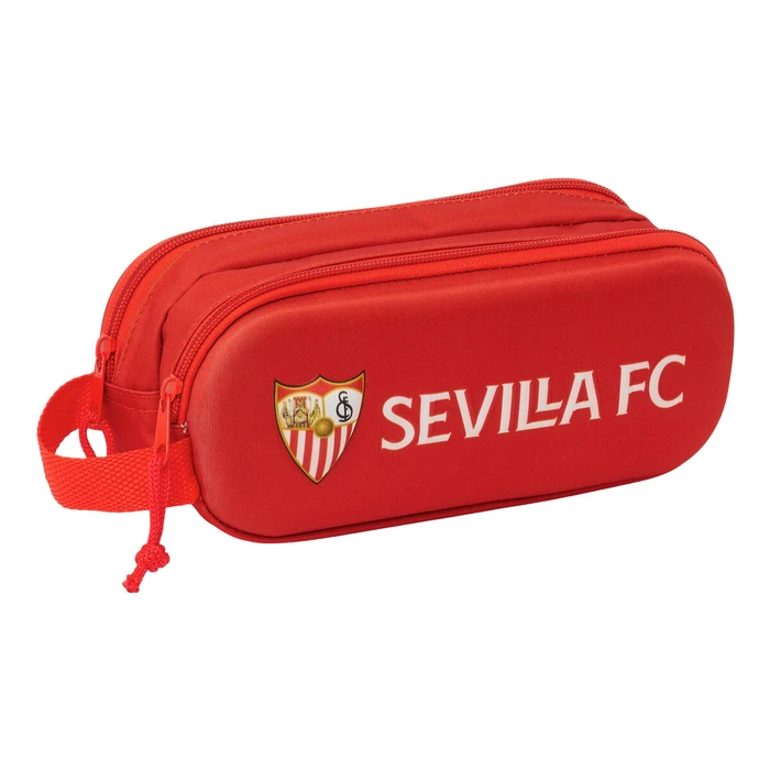 Διπλή Κασετίνα Sevilla F?tbol Club Κόκκινο 21 x 8 x 6 cm 3D