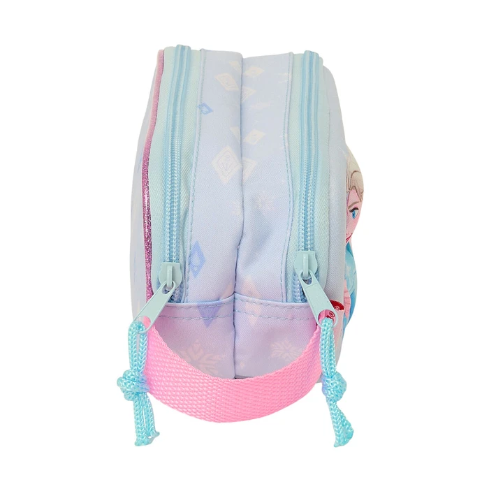 Διπλή Κασετίνα Frozen Λιλά 21 x 8 x 6 cm 3D