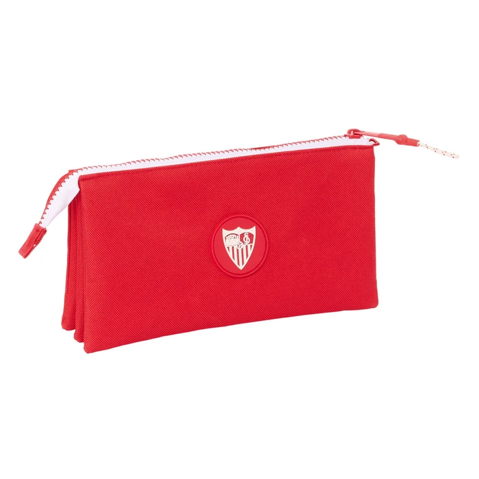 Τριπλή Κασετίνα Sevilla F?tbol Club Κόκκινο 22 x 12 x 3 cm