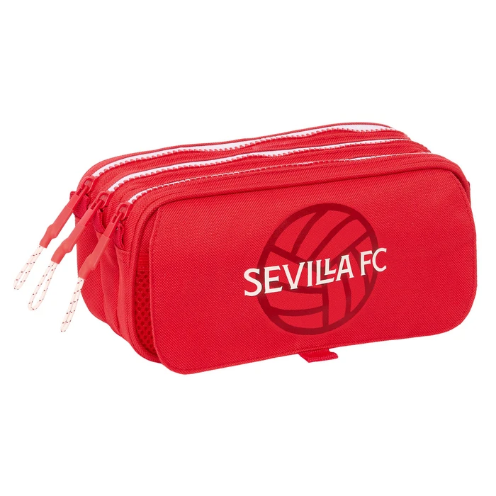 Τριπλή Κασετίνα Sevilla F?tbol Club Κόκκινο 21,5 x 10 x 8 cm