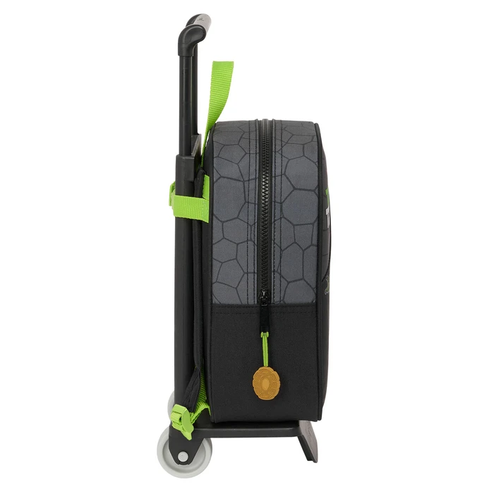 Σχολική Τσάντα με Ρόδες Teenage Mutant Ninja Turtles Μαύρο Γκρι 22 x 27 x 10 cm