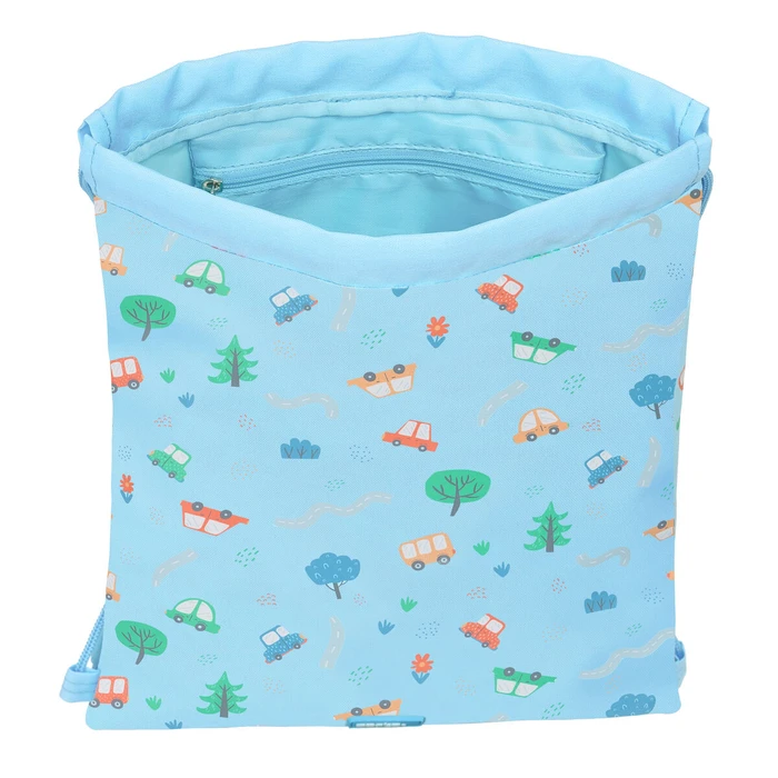 Παιδική Τσάντα με Σχοινιά Safta Coches Μπλε 26 x 34 x 1 cm