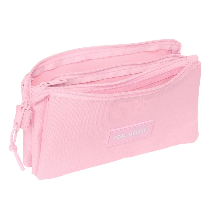 Τριπλή Κασετίνα Real Madrid C.F. Ροζ 22 x 12 x 3 cm