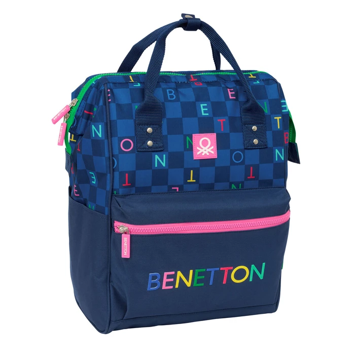 Σχολική Τσάντα Benetton benetton Ναυτικό Μπλε 27 x 40 x 19 cm