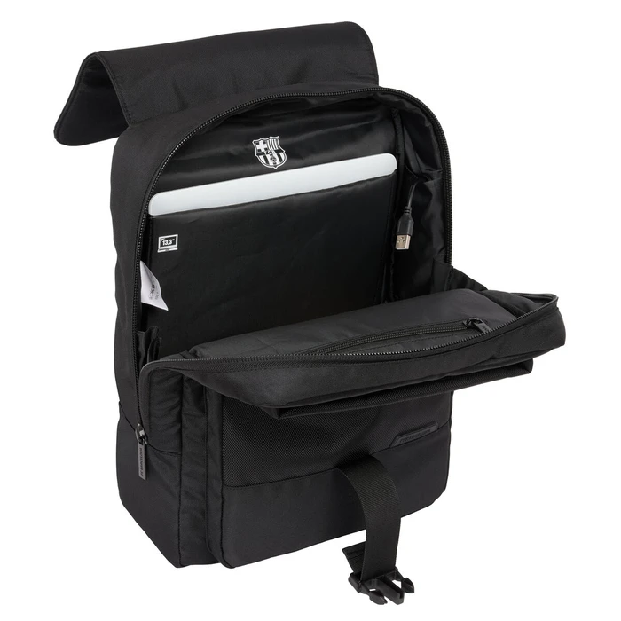 Σχολική Τσάντα F.C. Barcelona Premium Μαύρο 29 x 39 x 12 cm