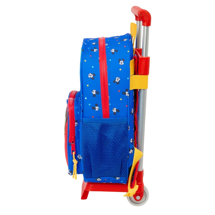 Σχολική Τσάντα με Ρόδες Mickey Mouse Clubhouse Good day Μπλε 28 x 34 x 10 cm