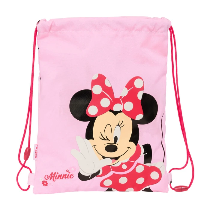Παιδική Τσάντα με Σχοινιά Minnie Mouse Naive Ροζ 26 x 34 x 1 cm