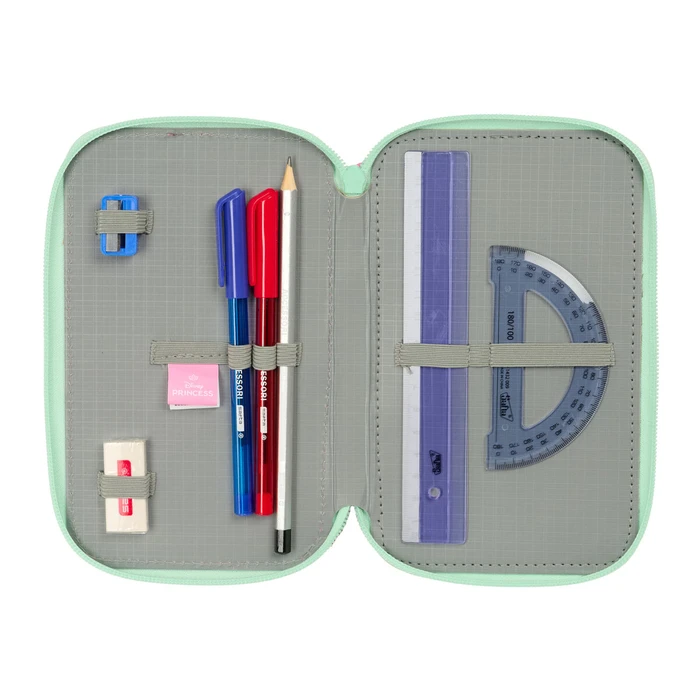 Κασετίνα με Aξεσουάρ Disney Princess Bloom Ροζ Ακουαμαρίνης 12,5 x 19,5 x 5,5 cm 37 Τεμάχια