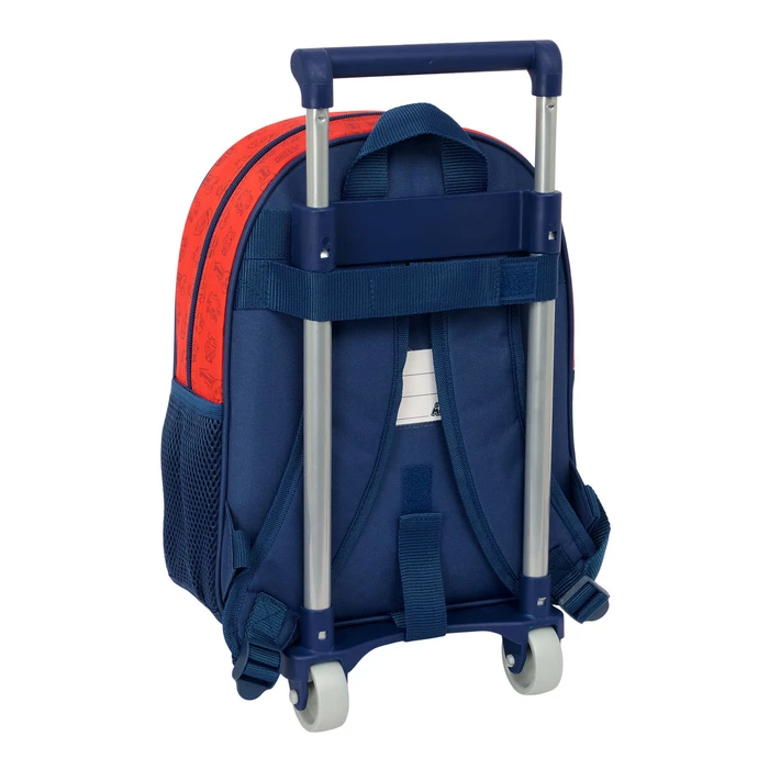 Σχολική Τσάντα με Ρόδες Super Mario Trick Κόκκινο Σκούρο μπλε 28 x 34 x 10 cm