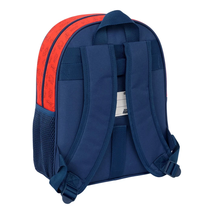 Σχολική Τσάντα Super Mario Trick Κόκκινο Σκούρο μπλε 28 x 34 x 10 cm