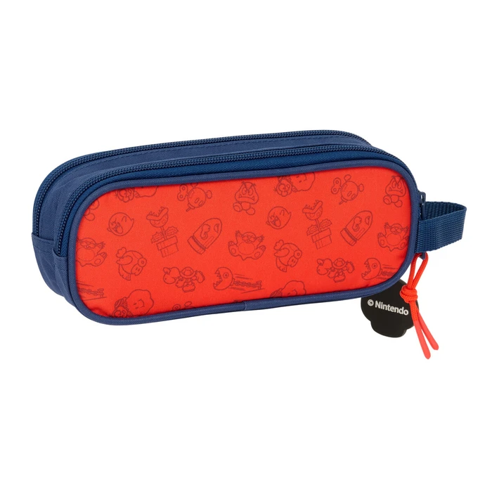 Διπλή Κασετίνα Super Mario Trick Κόκκινο Σκούρο μπλε 21 x 8 x 6 cm