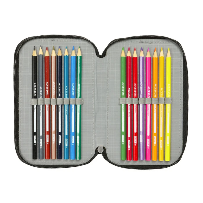 Κασετίνα με Aξεσουάρ Spider-Man Attack Μαύρο 12,5 x 19,5 x 5,5 cm 37 Τεμάχια