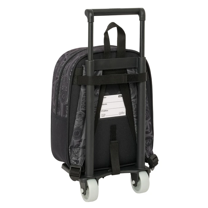 Σχολική Τσάντα με Ρόδες The Avengers Vendetta Μαύρο 22 x 27 x 10 cm