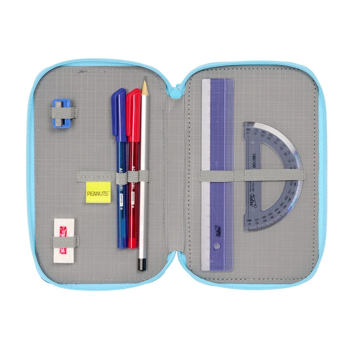 Κασετίνα με Aξεσουάρ Snoopy Love Μπλε 12,5 x 19,5 x 5,5 cm 37 Τεμάχια