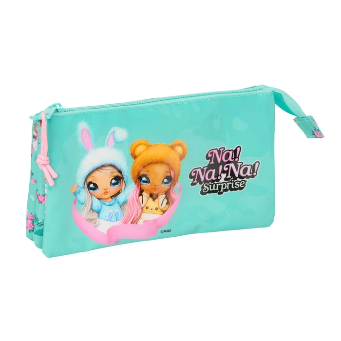 Κασετίνα Na!Na!Na! Surprise Bunny Ροζ Τυρκουάζ 22 x 12 x 3 cm