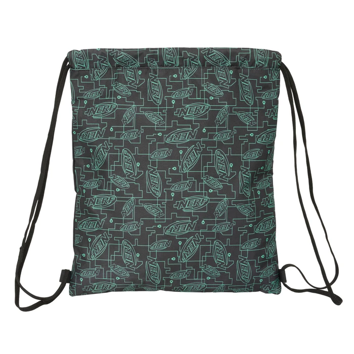 Παιδική Τσάντα με Σχοινιά Nerf Game Μαύρο 35 x 40 x 1 cm