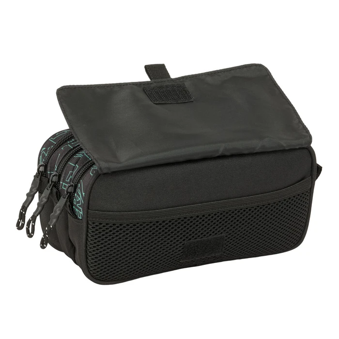 Τριπλή Κασετίνα Nerf Game Μαύρο 21,5 x 10 x 8 cm