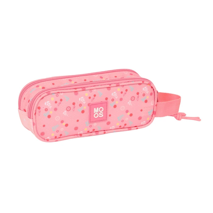 Διπλή Κασετίνα Moos Passion Πολύχρωμο 21 x 8 x 6 cm