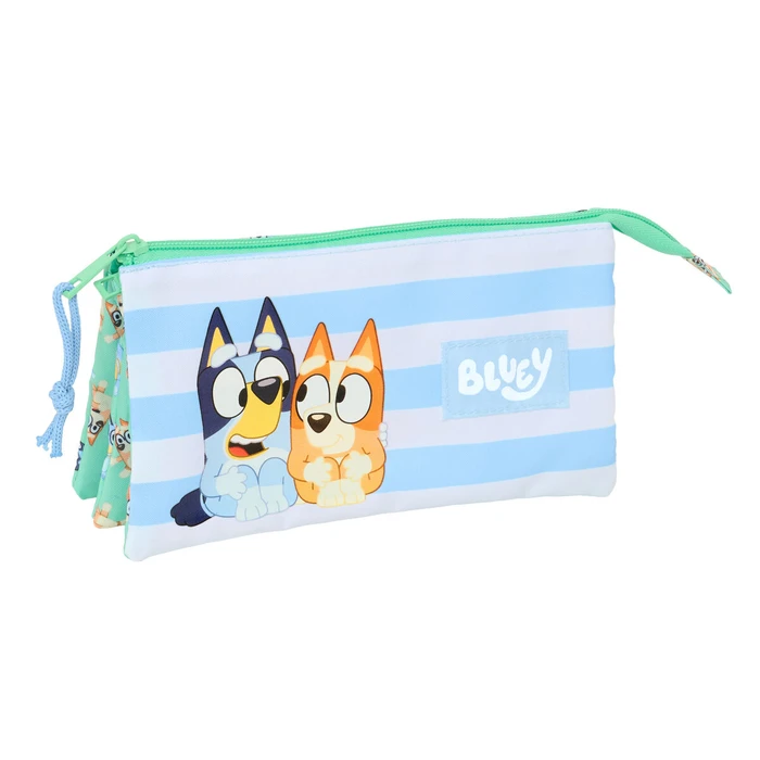 Triple Carry-all Bluey Sisters Green 22 X 12 X 3 Cm